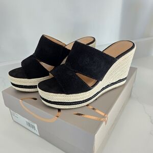 Crown Vintage CV-ERASIN Black Wedge Size 6.5